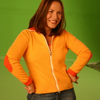 rachel on set